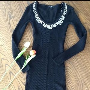 XOXO Jeweled Sweater Dress